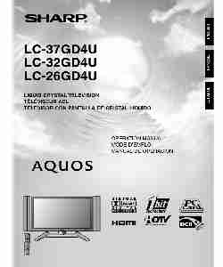 Sharp Flat Panel Television LC 26GD4U-page_pdf